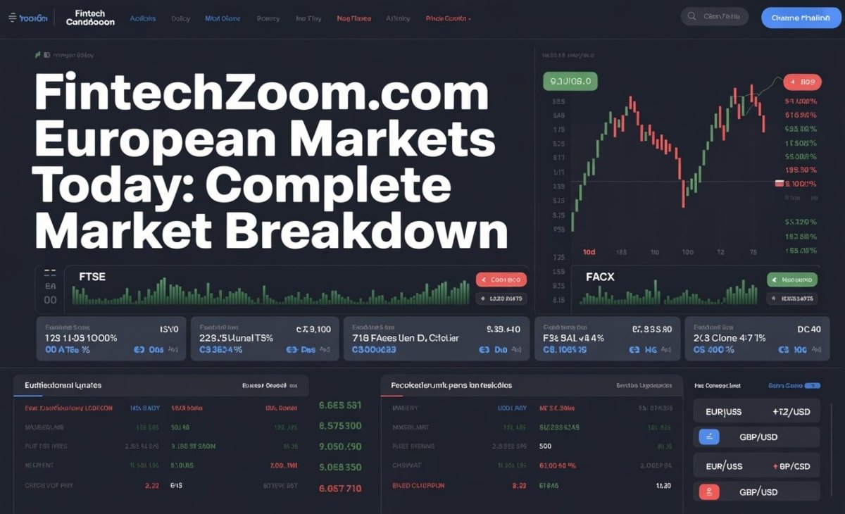 fintechzoom.com european markets today